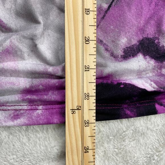 Vintage Y2K Wrapper Cowl Neck Top Women S Purple Lace Grunge‎ Witchy Whimsigoth - Picture 8 of 8